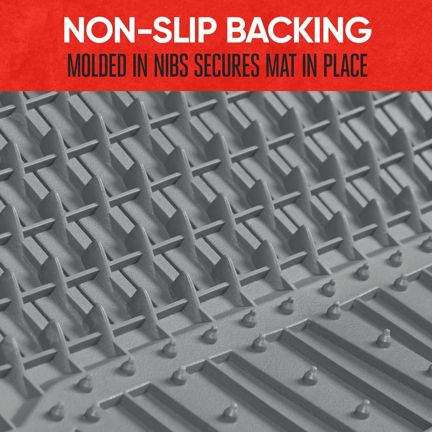 imageMotor Trend 943GR FlexTough Defender Car Floor Mats Next Generation Deep Dish Heavy Duty Contour Liners for Car SUV Truck ampamp VanAll Weather Protection Trim to Fit Most Vehicles GrayGray