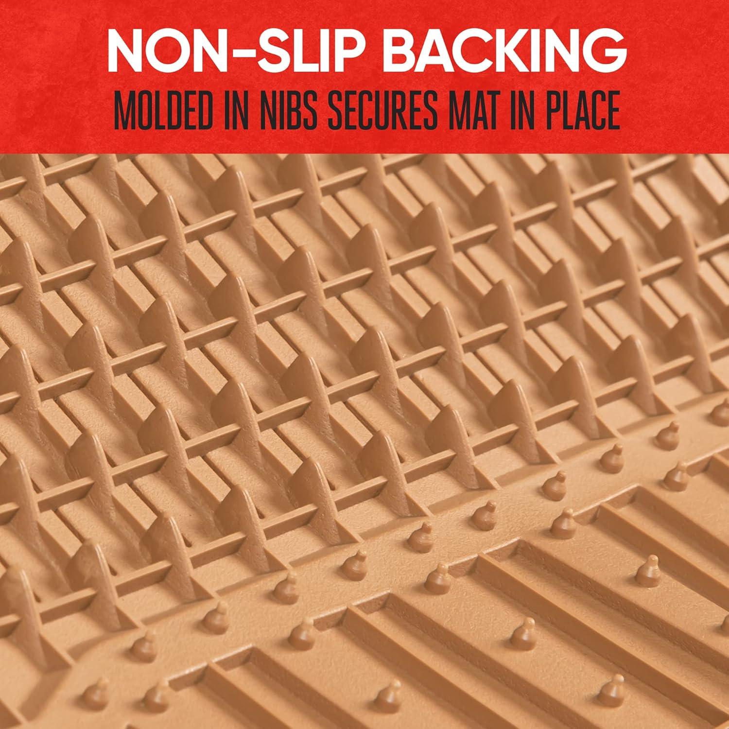 imageMotor Trend 943GR FlexTough Defender Car Floor Mats Next Generation Deep Dish Heavy Duty Contour Liners for Car SUV Truck ampamp VanAll Weather Protection Trim to Fit Most Vehicles GrayBeige