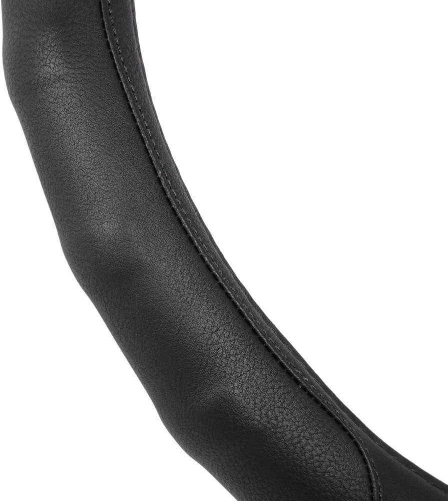 imageMotor Trend Ergonomic Grip Steering Wheel CoverProtector for Small Size Steering Wheels in Cars SUVs Boats 135145quot Grip Drive Pro Comfort Grip BlackBlack StitchingBlack  Black Stitching