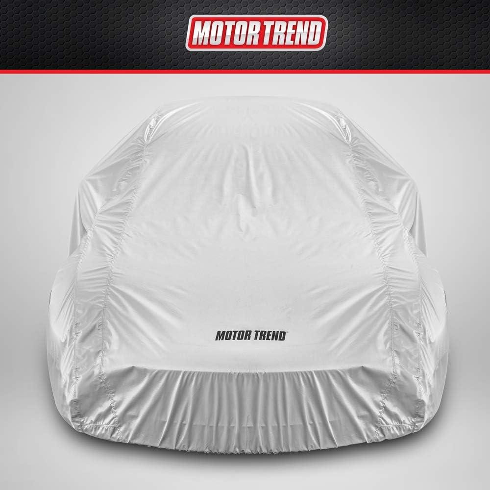 imageMotor Trend FlexCover Waterproof Car Cover for Rain Wind All Weather L Fits up to 190 x 70 x 50 inchesSilver