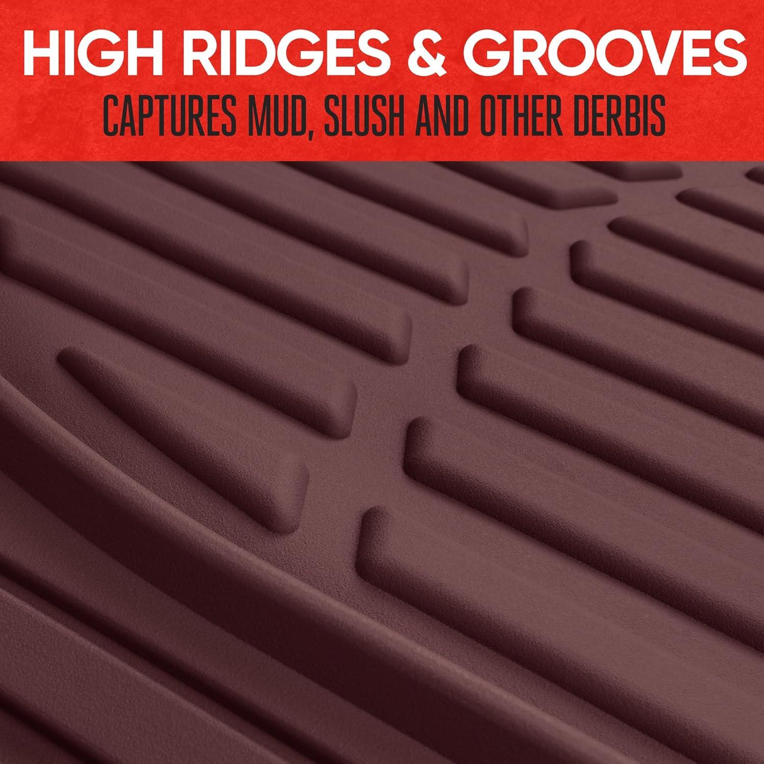 imageMotor Trend FlexTough Floor Mats for Cars Blue Deep Dish AllWeather Car Mats Waterproof Trimto Fit Automotive Floor Mats for Cars Trucks SUV Universal Floor Liner Car AccessoriesBurgundy