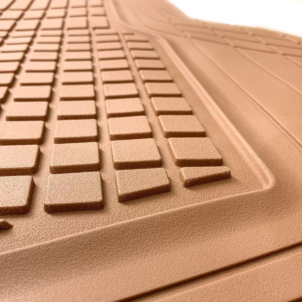 imageMotor Trend FlexTough Rear Cargo Mat  HeavyDuty Trimmable Car Trunk Mat for Back of SUV Universal Rear Cargo Liner for SUV Flexible Trunk Liner Automotive Floor Mats ampamp Cargo Liners GrayBeige