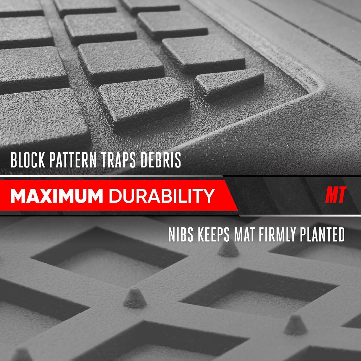 imageMotor Trend FlexTough Rear Cargo Mat  HeavyDuty Trimmable Car Trunk Mat for Back of SUV Universal Rear Cargo Liner for SUV Flexible Trunk Liner Automotive Floor Mats ampamp Cargo Liners GrayGray