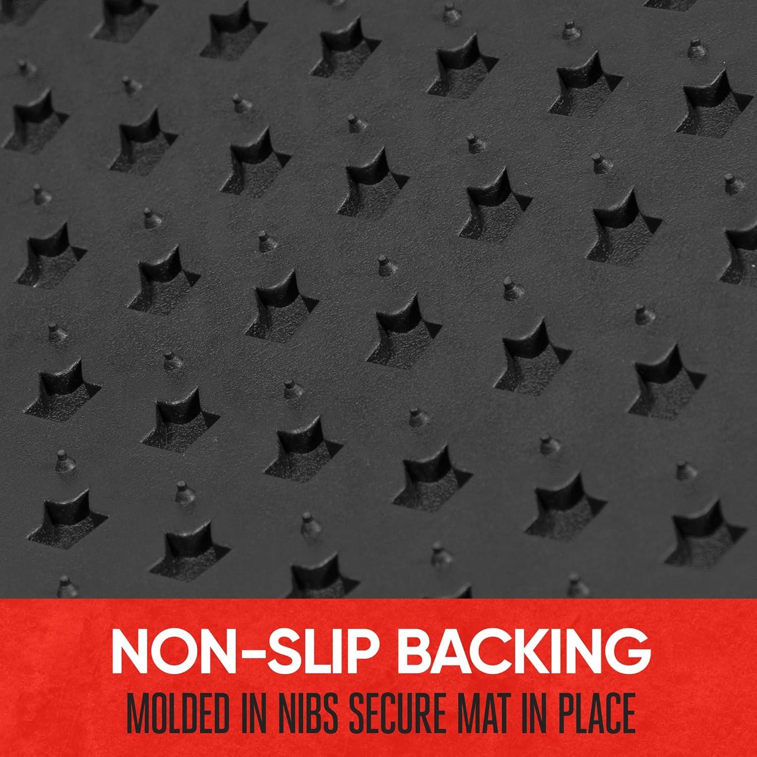 imageMotor Trend Houndstooth Design Rubber Car Floor Mats for Autos SUV Truck ampamp Van  AllWeather Waterproof Protection Front ampamp Rear Liners Trim to Fit Most VehiclesHoundstooth