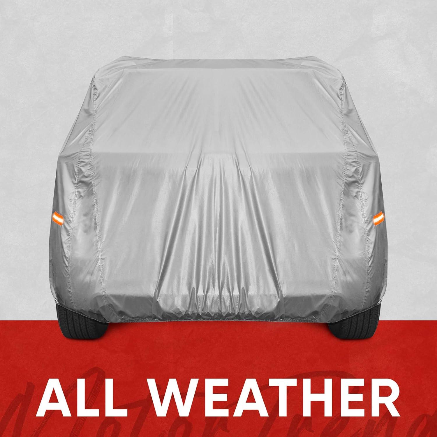 imageMotor Trend SafeKeeper Heavy Duty Car Cover Waterproof All Weather MultiLayered Truck SUV Car Cover for Snow Rain Sun UV Protection Full Exterior Car Covers for Automobiles Fits up to 157quot Length6Series