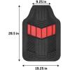 imageMOTOR TREND DualFlex Rubber Car Floor Mats All Weather Waterproof 4Piece Sporty TwoTone Design Car Mats Full Set  Universal TrimtoFit Floor Mats for Car SUV ampamp Trucks  Car Carpet ProtectorRed