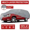imageMotor Trend 4Layer 4Season Auto Waterproof Outdoor UV Protection for Heavy Duty Use Full Car Cover for Vans Suvs Crossovers up to 185quot185 L x 72 W x 56H