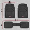 imageMotor Trend 943GR FlexTough Defender Car Floor Mats Next Generation Deep Dish Heavy Duty Contour Liners for Car SUV Truck ampamp VanAll Weather Protection Trim to Fit Most Vehicles GrayBlack