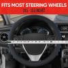 imageMotor Trend FlexGrip Red Steering Wheel Cover for Cars  Standard 15 inch Car Steering Wheel Cover Red and Black Steering Wheel Protector for Auto Truck Van SUVBlack  Blue