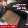 imageMotor Trend FlexTough Rear Cargo Mat  HeavyDuty Trimmable Car Trunk Mat for Back of SUV Universal Rear Cargo Liner for SUV Flexible Trunk Liner Automotive Floor Mats ampamp Cargo Liners GrayBeige