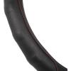 imageMotor Trend GripDrive Faux Black Leather Steering Wheel Cover for Car Truck Van SUV Small 14 inch Size Gray Accent Stitched Car Steering Wheel Cover Vehicle ampamp Auto AccessoriesBlack  Red Accent Stitching