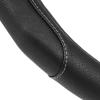 imageMotor Trend GripDrive Faux Black Leather Steering Wheel Cover for Car Truck Van SUV Small 14 inch Size Gray Accent Stitched Car Steering Wheel Cover Vehicle ampamp Auto AccessoriesBlack  Gray Accent Stitching