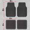 imageMotor Trend Houndstooth Design Rubber Car Floor Mats for Autos SUV Truck ampamp Van  AllWeather Waterproof Protection Front ampamp Rear Liners Trim to Fit Most VehiclesHoundstooth