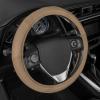 imageMotor Trend Perforated Microfiber Leather Steering Wheel Cover for Cars Trucks SUVs Vans Sporty Racing Improved Grip AntiFatigue Ergonomic Design Airbag Compatible  Fits Standard 15quot Inch  BeigeALL BEIGE