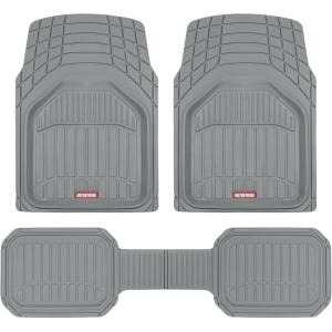 imageMotor Trend 943GR FlexTough Defender Car Floor Mats Next Generation Deep Dish Heavy Duty Contour Liners for Car SUV Truck ampamp VanAll Weather Protection Trim to Fit Most Vehicles GrayGray