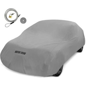 imageMotor Trend Breathable Lightweight Car Cover AntiMoisture BuildUp WaterResistant ScratchResistant TravelFriendly Universal Fit for Cars SUVs Trucks Vans AllWeather OutdoorIndoor L 190quot LM