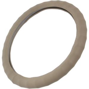 imageMotor Trend Ergonomic Grip Steering Wheel CoverProtector for Small Size Steering Wheels in Cars SUVs Boats 135145quot Grip Drive Pro Comfort Grip BlackBlack StitchingGenuine Leather Beige