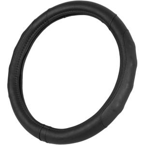 imageMotor Trend Ergonomic Grip Steering Wheel CoverProtector for Small Size Steering Wheels in Cars SUVs Boats 135145quot Grip Drive Pro Comfort Grip BlackBlack StitchingBlack  Black Stitching