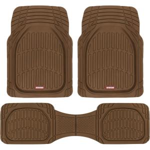 imageMotor Trend FlexTough Floor Mats for Cars Blue Deep Dish AllWeather Car Mats Waterproof Trimto Fit Automotive Floor Mats for Cars Trucks SUV Universal Floor Liner Car AccessoriesBrown
