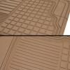 imageMotor Trend 2Piece Premium All Weather Rubber Floor Mats for Cars SUVs Trucks Heavy Duty Universal Fit Trim To Fit Protection 2 Front Floor MatsBeige