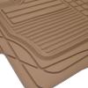 imageMotor Trend 2Piece Premium All Weather Rubber Floor Mats for Cars SUVs Trucks Heavy Duty Universal Fit Trim To Fit Protection 2 Front Floor MatsBeige