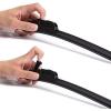imageMotor Trend Flexblade Premium Replacement Windshield Wiper Blades  Bracketless Curved Beam Blade Design  All Season All Weather Silent StreakFree 22  22 Inch 2 Pack22  26 Inch 2 Pack