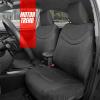 imageMotor Trend Premium LuxeSport Charcoal Gray Car Seat Covers for Front Seats  Premium Seat Protectors with Comfortable Mesh Back ampamp Faux Leather Headrest Interior Accessories for Car Truck Van SUVCharcoal Gray