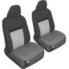 imageMotor Trend Seat Covers for Cars Trucks SUV Faux Leather 2Pack Blue Padded Car Seat Covers with Storage Pockets Premium Interior Car Seat CoverCharcoal Gray Front Seats