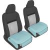 imageMotor Trend Seat Covers for Cars Trucks SUV Faux Leather 2Pack Blue Padded Car Seat Covers with Storage Pockets Premium Interior Car Seat CoverMint Front Seats