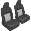 imageMotor Trend Seat Covers for Cars Trucks SUV Faux Leather Full Set Black Padded Car Seat Covers with Storage Pockets Premium Interior Car Seat CoverBlack