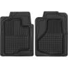 imageMotor Trend 2Piece Premium All Weather Rubber Floor Mats for Cars SUVs Trucks Heavy Duty Universal Fit Trim To Fit Protection 2 Front Floor MatsBlack