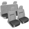 imageMotor Trend Seat Covers for Cars Trucks SUV Faux Leather Full Set Black Padded Car Seat Covers with Storage Pockets Premium Interior Car Seat CoverBlack