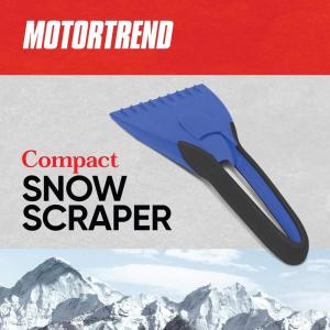 imageBDK Motor Trend Compact Car Ice Scraper for Windshield  Durable Snow Scraper for Car with Comfort Grip Windshield Scraper for Ice and Snow Ideal Snow Removal Tool for Winter Car KitCompact Ice Scraper