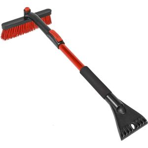 imageBDK Motor Trend Compact Car Ice Scraper for Windshield  Durable Snow Scraper for Car with Comfort Grip Windshield Scraper for Ice and Snow Ideal Snow Removal Tool for Winter Car KitSnow Brush w Extendable Handle and Rotating Head