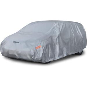 imageMotor Trend 6Series MultiLayered Waterproof SUV ampamp Van Car Cover  Heavy Duty Vehicle Outdoor Indoor Inner FleeceLined Snow Rain Sun UV Dust Exterior Protection Full Coverage XL  max Length 185quotXLmax Length 210