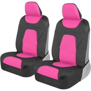 imageMotor Trend AquaShield Waterproof Front Seat Covers Pink Seat Covers for Cars  Neoprene Front Car Seats Cover SUV Seat Covers Protector  Car Interior Cover for Auto Trucks ampamp Dog OwnersPink