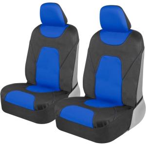 imageMotor Trend AquaShield Waterproof Front Seat Covers Pink Seat Covers for Cars  Neoprene Front Car Seats Cover SUV Seat Covers Protector  Car Interior Cover for Auto Trucks ampamp Dog OwnersBlue