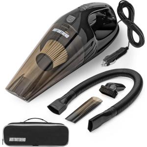 imageMotor Trend Lightweight ampamp Portable Handheld Car Vacuum Cleaner Interior Cleaning Wet or Dry Mess Includes 3 Accessories  Filter ampamp Carrying Bag Powerful Suction 15 Ft Extra Long Cord