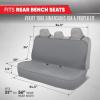 imageBDK AquaShield Rear Bench Car Seat Cover Waterproof Neoprene Back Seat Cover for Trucks Van SUV Ideal Car Seat Protector for Kids ampamp Dogs Automotive Car Accessories GrayGray