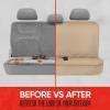 imageBDK AquaShield Rear Bench Car Seat Cover Waterproof Neoprene Back Seat Cover for Trucks Van SUV Ideal Car Seat Protector for Kids ampamp Dogs Automotive Car Accessories GrayTan Beige