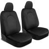 imageMotor Trend Black Cloth Car Seat Covers for Front Seats  Premium Automotive Bucket Seat Covers Made for Vehicles with Removable Headrests Interior Covers for Car Truck Van SUV Seat ProtectorBlack  Gray