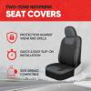 imageMotor Trend Gray Waterproof Seat Covers for Front Seats  Premium Neoprene Car Seat Protectors with Removable Headrest Interior Covers for Auto Truck Van SUVGray TwoTone