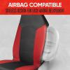 imageMotor Trend Mesh Red Car Seat Covers for Front Seats  Premium High Back Automotive Seat Covers Designed for Vehicles with Integrated Fixed Headrests Interior Seat Covers for Cars Trucks Vans SUVs