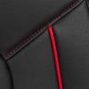 imageMotor Trend Premium Faux Leather Seat Cover for Car Bench Seat  Modern Luxury Car Seat Cover with TwoTone Red Accents Thick Padding for Comfort Fits Most Auto Truck Van and SUVRed