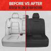 imageMotor Trend SpillGuard Seat Covers for Cars Trucks SUV  Gray Seat Covers with Waterproof Neoprene Lining Automotive Car Seat Covers for Front Seats Only Forros Para Asientos de CarroBlack Rear Seat