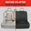 imageMotor Trend SpillGuard Seat Covers for Cars Trucks SUV  Gray Seat Covers with Waterproof Neoprene Lining Automotive Car Seat Covers for Front Seats Only Forros Para Asientos de CarroBlack Rear Seat