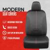 imageMotor Trend SpillGuard Waterproof Seat Covers for Front Seats Gray Stitching  Durable Neoprene Car Seat Protectors Easy to Install Interior Covers for Auto Truck Van SUVRed Stitching