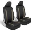imageMotor Trend SpillGuard Seat Covers for Cars Trucks SUV  Gray Seat Covers with Waterproof Neoprene Lining Automotive Car Seat Covers for Front Seats Only Forros Para Asientos de CarroBeige