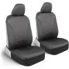 imageMotor Trend SpillGuard Waterproof Seat Covers for Front Seats Gray Stitching  Durable Neoprene Car Seat Protectors Easy to Install Interior Covers for Auto Truck Van SUVRed Stitching