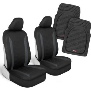 imageBDK AquaShield Rear Bench Car Seat Cover Waterproof Neoprene Back Seat Cover for Trucks Van SUV Ideal Car Seat Protector for Kids ampamp Dogs Automotive Car Accessories GrayCharcoal Front Seats  Mats